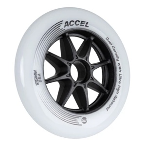 Set 6 Roti Powerslide Accel Black/White 125mm/85a - Img 2