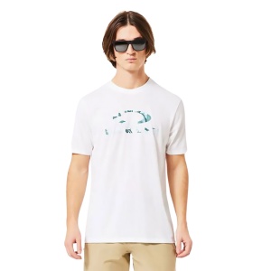 Tricou Oakley Bark Sun White/Blue