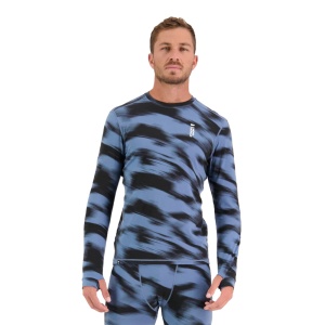 Bluza Corp Mons Royale Cascade Merino Flex 200 LS Blue Motion 22/23 - Img 2