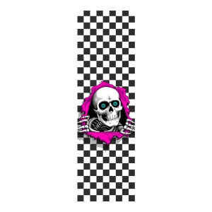 Griptape Skateboard Powell Peralta Ripper Checker White