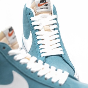 Incaltaminte Nike SB Zoom Blazer Mid Cerulean/White - Img 6
