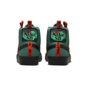 Incaltaminte Nike Sb Zoom Blazer Mid Premium Noble Green/White/Safety Orange/Black - Img 5