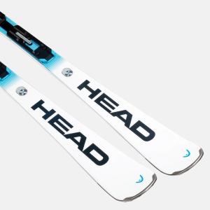 Schiuri Head Worldcup Rebels e-SLR White/Speed Blue + legaturi PR 11 Gw 25/26 - Img 2