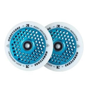 Set 2 roti Trotineta Root Honeycore White 110mm Blue
