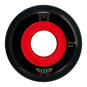 Set 4 Roti FR Round black/red 60mm/88a