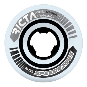 Set 4 roti Skateboard Ricta Speedrings Wide 99a White 53mm - Img 1