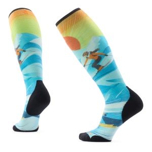 Sosete Smartwool W Ski Targeted Cushion Steep Days Ski Serene Blue