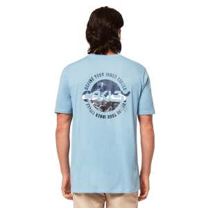 Tricou Oakley Inner Circle Stonewash Blue - Img 4