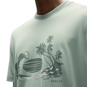 Tricou Oakley Waterscape Ventura Sun Faded Green - Img 5