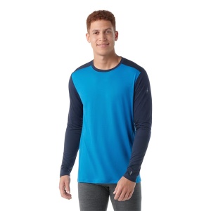 Bluza Corp Smartwool Classic All-Season Merino Crew Boxed Laguna Blue/Deep Navy 24/25 - Img 1