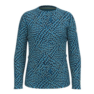 Bluza Corp Smartwool Kids Classic Thermal Merino Nival Blue Retro Line 25/26