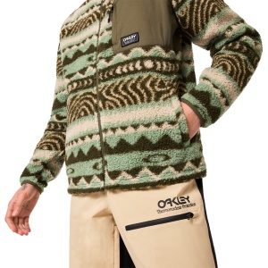 Bluza Oakley Mountain Fire Sherpa Green Norway Pattern - Img 4