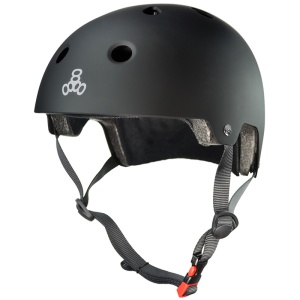 Casca Triple 8 Certified All Black Rubber