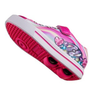 Heelys Snazzy X2 Hot Pink/Multi Heart Swirl Nyl - Img 5