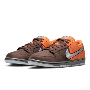 Incaltaminte Nike SB Dunk Low Pro Muni Safety Orange/Wolf Grey/Baroque Brown/Iron Grey/Black - Img 2