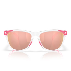 Ochelari de soare Oakley Frogskins Neon Pop Collection Clear Prizm Rose Gold Polarized - Img 2