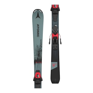 Schiuri Atomic Maverick Jr 100-120 + legaturi C5 GW Metalic Blue/Red 22/23 - Img 2