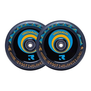 Set 2 roti Trotineta Root Air Black 120mm Orange