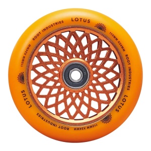 Set 2 roti Trotineta Root Lotus 110mm Radiant Orange - Img 2