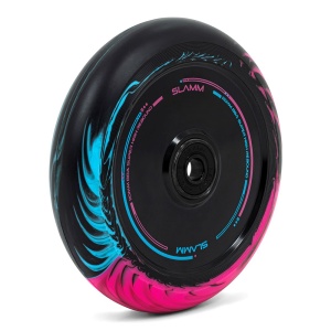 Set 2 roti Trotineta Slamm 110mm Swirl Hollow Core Black/Blue/Pink + Abec 9 - Img 4