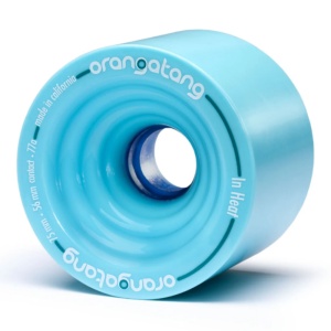 Set 4 roti Longboard Orangatang 75mm/77A In Heat Blue - Img 4