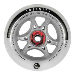 Set 4 roti Powerslide Infinity RTR Silver/Grey 90mm/85A