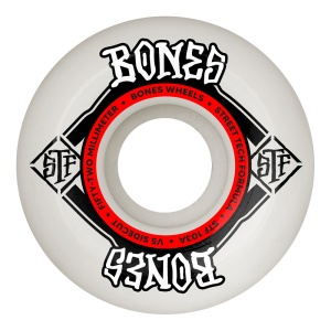 Set 4 Roti Skateboard Bones STF Sidecut V5 White 103A 52mm