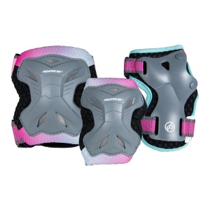 Set protectii Powerslide Kids Pro Girls Grey/Pink S21 - Img 1