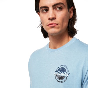 Tricou Oakley Inner Circle Stonewash Blue - Img 5