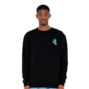 Bluza Santa Cruz Screaming Hand Chest Crew Black - Img 1
