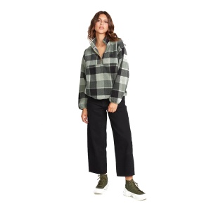 Bluza Volcom Pheelin IT Mock Neck Fleece Dark Pine - Img 1