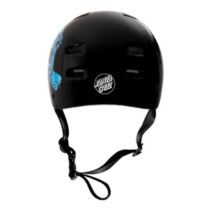 Casca Bullet x Santa Cruz Screaming Hand Gloss Black - Img 4