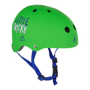 Casca Triple 8 Little Tricky Jr Green Rubber - Img 2