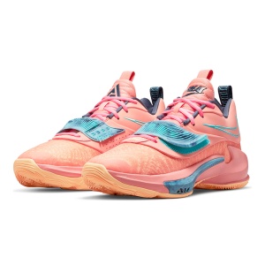 Ghete Baschet Nike Zoom Freak 3 Crimson Bliss/Dynamic Turquoise/Melon Tint/Thunder Blue - Img 4