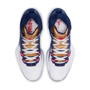 Incaltaminte Nike Jordan Zion 1 Blue Void/White/Metallic Gold/University Red - Img 6