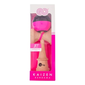 Kendama USA Kaizen Jet Shape Half Split Super Stick Pink/Black - Img 3