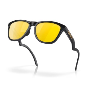 Ochelari de soare Oakley Frogskins Hybrid Matte Black 24K Prizm Polarized - Img 4