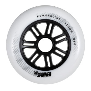 Set 3 roti Powerslide Spinner Black/White 110mm/88A