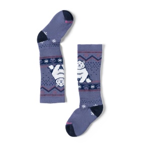 Sosete Smartwool Kids Wintersport Full Cushion Polar Bea Snow Nightfall Blue