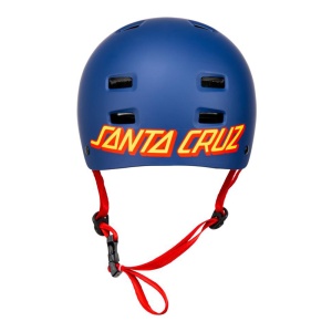 Casca Bullet x Santa Cruz Strip Logo Matt Blue - Img 2