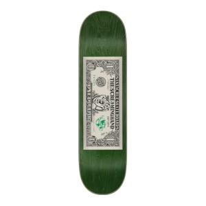 Deck Skateboard Santa Cruz Dollar Hand Green 8.25inch - Img 1