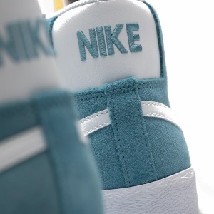 Incaltaminte Nike SB Zoom Blazer Mid Cerulean/White - Img 7
