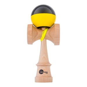 Kendama USA Kaizen Jet Shape Half Split Yellow/Black