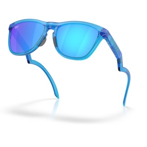Ochelari de soare Oakley Frogskins Hybrid Fabio Quartararo Matte Acid Blue Prizm Sapphire - Img 4