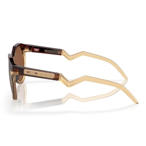 Ochelari de soare Oakley HSTN Kylian Mbappe Dark Amber/Light Curry Prizm Tungsten - Img 3