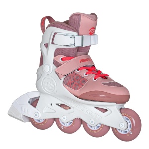 Role copii Powerslide Pale Mauve Kids White/Rose - Img 2