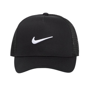Sapca Nike Rise Trucker Black/Black/White