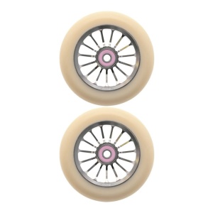 Set 2 roti Trotineta Aztek Architect 2 110mm Cream - Img 2