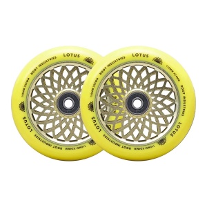 Set 2 roti Trotineta Root Lotus 110mm Radiant Yellow
