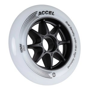 Set 8 Roti Powerslide Accel Black/White 110mm/85a - Img 2